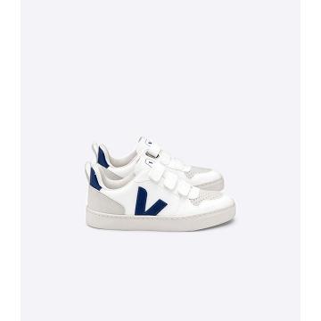 Veja V-10 CWL Joggesko Barn White/Navy | NO 857FDN